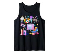 80's Homme Femme Costume années 80's 90s Cassette de musique Débardeur