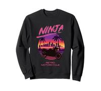 80s Ninja Synthwave Retrowave Sportbike Racing Supersport Sweatshirt