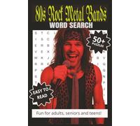 80s Rock Metal Bands Word Search Puzzle Book: Word Searches with Easy to Read Print about Music Genres, Heavy Metal, Glam Metal, and More | 6x9, 110 ... Gifts, Vacations, Holidays and Free Times