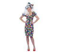 80s Rubiks Cube Robe Femmes 1980s Rétro Jeux Costume Déguisement UK 8-18
