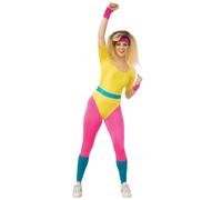 80s Survêtement Déguisement Aérobie Motivateur Adultes Costume Rétro Hommes