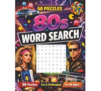 80s Word Search Puzzle Book: Word Searches with Easy to Read Large Print about the 80's including music, movies, TV shows, fashion, and many more | ... Gift for Vacations, Holidays, Free Times