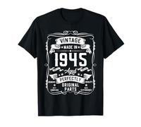 80th Birthday Gifts for Men 80yr 80 Years Old Vintage 1945 T-Shirt