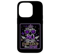80th Birthday Queen Chapter 80 Fabulous Since 1946 Women Coque pour iPhone 14 Pro