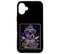 80th Birthday Queen Chapter 80 Fabulous Since 1946 Women Coque pour iPhone 16 Plus