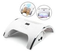 80w 2-en-1 lampe à ongles et collecteur de poussière d'ongle manucure 36 leds sèche-ongles aspirateur manucure outils