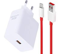 80w Charger With 1m Usb C Cable Compatible For 10 Pro/Nord 2t, Usb-C Fast Charger Compatible For Oppo Reno And North/Find X7/X6 Pro