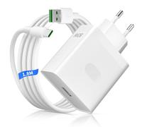 80W Chargeur avec Câble USB C 1,8 M pour Oppo Find X9 X8 Reno 15 A7 A5 A6 | Charge Rapide pour Super-Vooc, Adaptateur USB C pour OnePlus 15 13 12 Nord 6 5 Pad, 6A Câble pour Realme 16 14 Pro P3 C71 C85