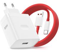 80W Chargeur Rapide Avec Câble Usb C 1M Supervooc Charge Pour Oneplus 13 12 12R 11 10 9 Pro Nord 2T Ce 3 2 Lite Chargeur Rapide Charge Vooc Avec Câble Usb Type-C Pour Oppo Find X5 X3/2 Neo/Reno10/8/7