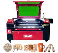 80W Graveur Laser CO2, Machine à Graver Laser, Découpe Laser, Gravure Laser Sihao 700 * 500mm USB Haute Précision RDWorks 220V Europlug pour graveur Bois Verre Papier Cuir Tissu (80W Mise à niveau)