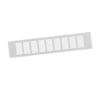 80x400mm Grille d'Aération Blanche - Grille de Ventilation en Aluminium - Grille de Meuble pour Porte, Armoire, Radiateur