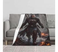 (80x60in 200x150cm)The Witcher Nightmare of the Wolf Themed Flannel Blanket - Warm & Cozy All-Season Throw for Living Room, Office, Sofa De-QAZLK358