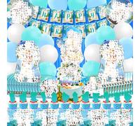 81 Pièces Mona Ballon Anniversaire, Mona Ballon Decoration Anniversaire, Vaiana Vaisselle, Vaiana D'anniversaire Deco, Nappe Décoration Serviette Assiette, Happy Birthday Banner