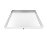 81 x 76 x 6,3 cm - Bac de récupération rectangulaire en acier inoxydable pour machine à laver, sèche-linge, lave-vaisselle, réfrigérateur, argenté