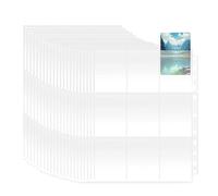 810 Pochettes pour Cartes, 45 Pages Pochettes pour Cartes Double Face, Feuilles de Cartes Ultra Transparentes 11 Trous protection carte à collectionner pour basket-ball, football cartes
