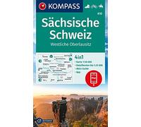 Carte de randonnée n° 810 - Sächsische Schweiz, Westliche Oberlausitz (Allemagne) | Kompass