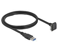 81030 Câble USB A prise,USB B micro fiche 90° haut/bas 1m noir DELOCK