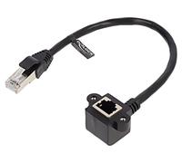 81040 Rallonge Ethernet F/UTP Cat : 6 0,25m PVC noir 26AWG DELOCK