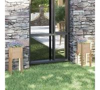 Vidaxl Jardinières D'extérieur 2 Pcs 31x31x70 Cm Bois De Pin Massif