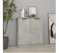 811065 vidaXL Buffet Gris béton 60x30x70 cm Bois d'ingénierie