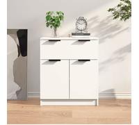 Vidaxl Buffet Blanc 60x30x70 Cm Bois D'ingénierie Blanc