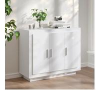 811835 vidaXL Buffet Blanc 92x35x75 cm Bois d'ingénierie