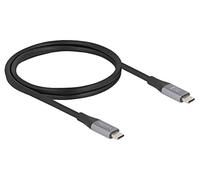 81191 Câble Bidirectionnel USB C Mâle, Plaqué Or des deux côtés 1m DELOCK