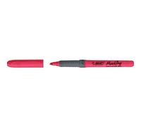 [811934-4] BIC Lot de 4 Surligneurs HIGHLIGHTER GRIP Pointe Biseau Moyenne Rose