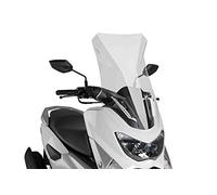 8121 - accessoire de pare-brise à main en forme de dôme v-techline compatible avec Y.A.M.A.H.A. nmax 125 2015-2020 COULEUR TRANSPARENTE