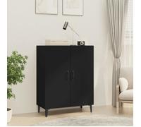 812106 vidaXL Buffet Noir 70x34x90 cm Bois d'ingénierie