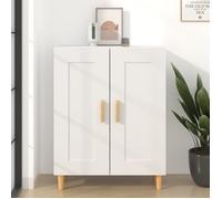 vidaXL Buffet 69,5x34x90 cm Bois d'ingénierie Blanc/Multicolore