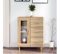 vidaXL Buffet Chêne sonoma 69,5×34×90 cm Bois d'ingénierie