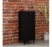 812421 vidaXL Buffet Noir 34,5x34x90 cm Bois d'ingénierie