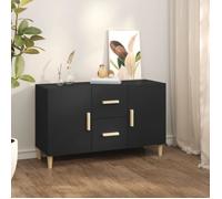 Vidaxl Buffet Noir 100x36x60 Cm Bois D'ingénierie Marron