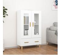 812546 vidaXL Buffet Blanc 70x31x115 cm Bois d'ingénierie