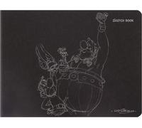 813001c - Un Carnet Piqué Visuel ''astérix Crayonnés Sketchbook'' Sur Fond Noir, 60 Pages De Papier Dessin Sketch Uni Ivoire 90g, 16x21 Cm, Couverture Noire, 2 Visuels, Livr Aléatoire