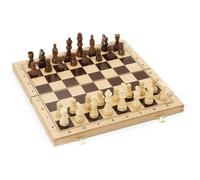 [8132] JEUJURA Jeux de Société-Jeu d'Echecs - Coffret Pliant en Bois