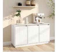 813810 vidaXL Buffet Blanc 111x34x60 cm Bois massif de pin