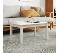 Vidaxl Table Basse Blanc 80x50x40 Cm Bois Massif De Pin Blanc