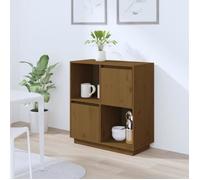 vidaXL Buffet 814352 Marron miel 74x35x80 cm Bois massif de pin