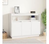 814390 vidaXL Buffet Blanc 104,5x34x80 cm Bois massif de pin