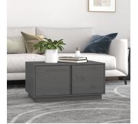 814421 vidaXL Table basse Gris 80x50x40 cm Bois massif de pin