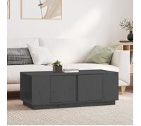 814431 vidaXL Table basse Gris 110x50x40 cm Bois massif de pin