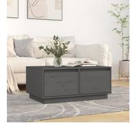 814441 vidaXL Table basse Gris 80x50x35 cm Bois massif de pin