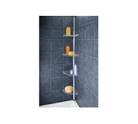 WENKO Étagère de Douche télescopique Acier INOX 4 tablettes Argent Brillant