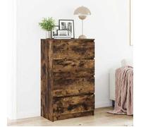 815075 vidaXL Buffet Chêne fumé 60x35x98,5 cm Bois d'ingénierie