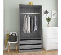 815346 vidaXL Garde-robe Sonoma gris 100x50x200 cm Bois d'ingénierie