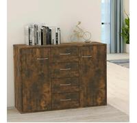 815369 vidaXL Buffet Chêne fumé 88x30x65 cm Bois d'ingénierie