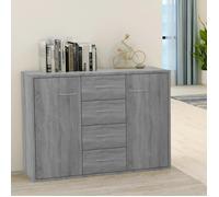 815370 vidaXL Buffet Sonoma gris 88x30x65 cm Bois d'ingénierie