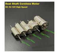 816 1020 1022 1215 1524 Dual Shaft Coreless electronic starter DC 6V 9V 12V High Speed Engine DIY RC Rail Train Toy Car ICXLPMC(10mmx20mm)